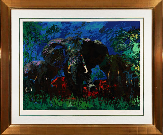 "Elephant Stampede" by LeRoy Neiman