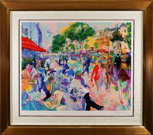 "Cafe Fouquet's" by LeRoy Neiman