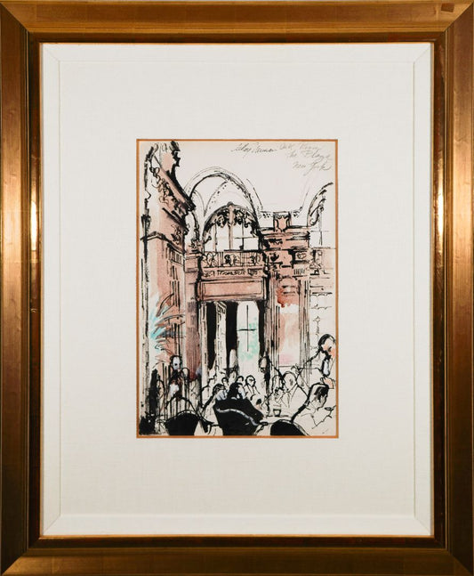"Oak Room, The Plaza" by LeRoy Neiman